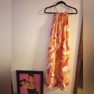 Rachel Zoe maxi dress with geometric pattern. Size S. NWT